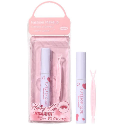 صمغ تركيب الرموش مع ملقط