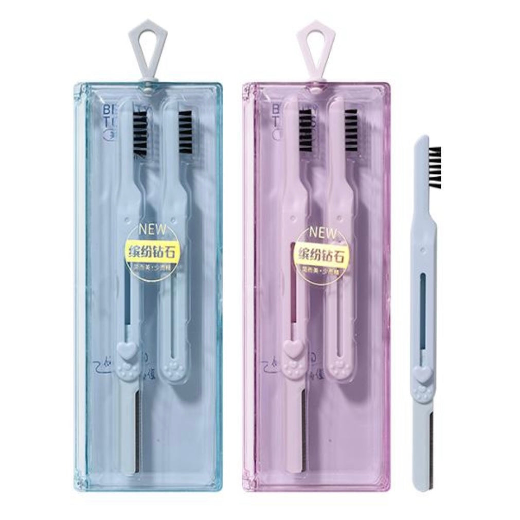 سيت شفرات حلاقة مع مشط