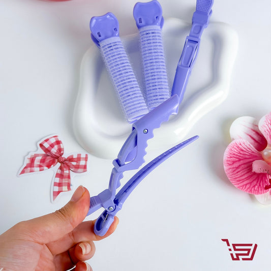 رولات شعر مع ملقط