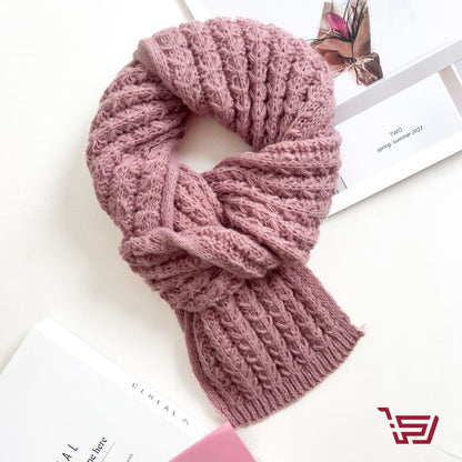 وشاح صوف حياكة