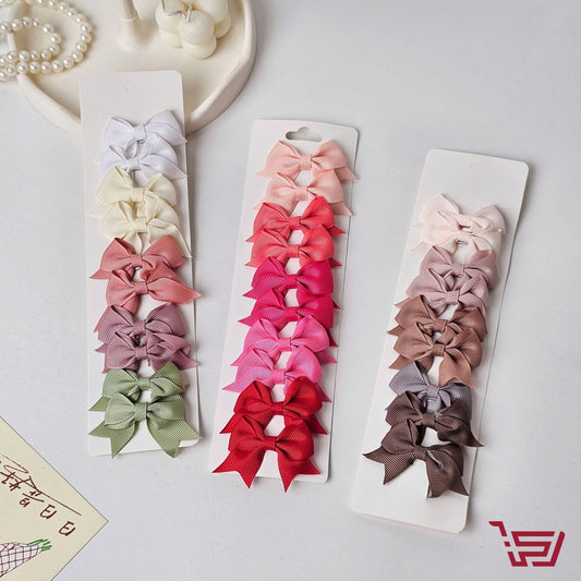 سيت قراصات شعر صغيرة فيونكة