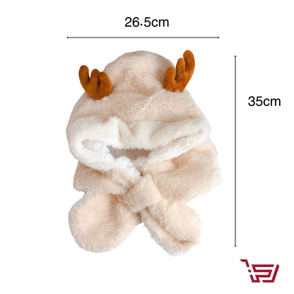 قبعة اطفال بشكل غزال