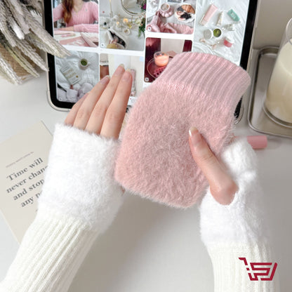 كفوف صوف بدون اصابع ناعمة