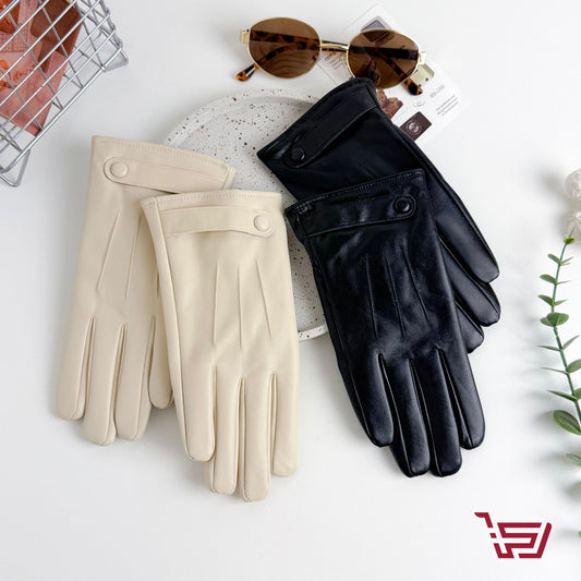 كفوف جلد مبطنة