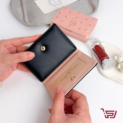 محفظة نقود جلد بطبعة القطط