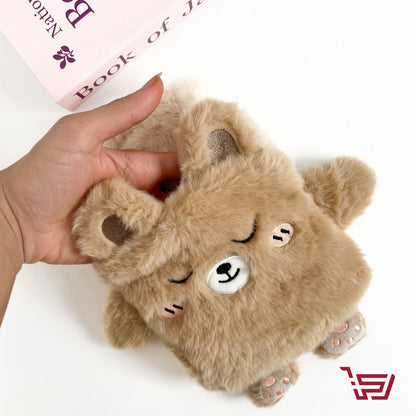 كيس ماء ساخن محشو بشكل دب