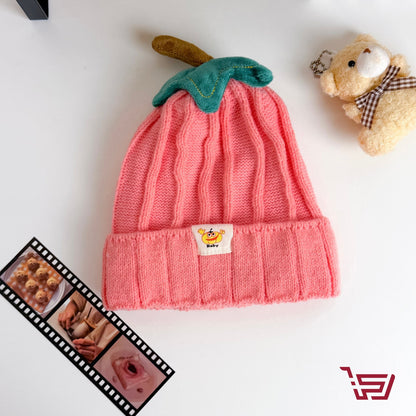 قبعة صوف بشكل اليقطين