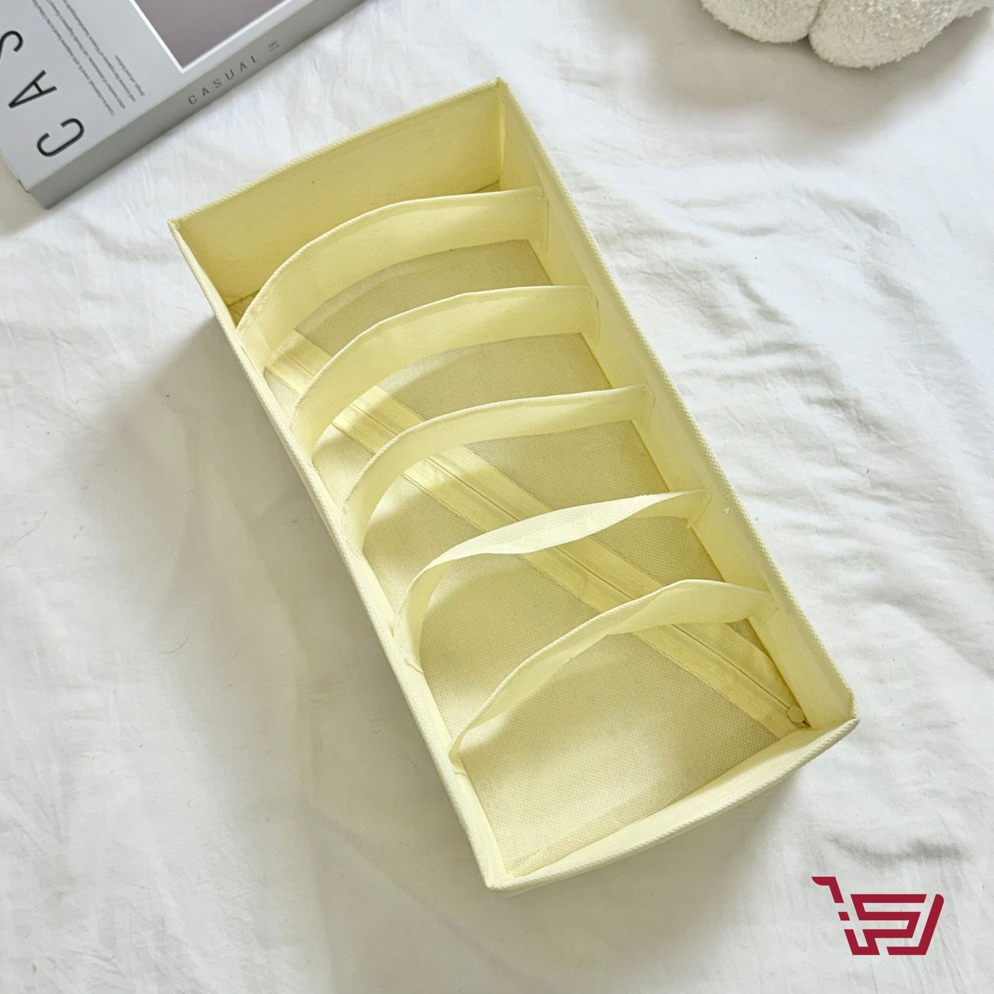 سلة تنظيم الملابس قماش