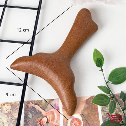 اداة تدليك غواشا للوجه والرقبة خشب طبيعي