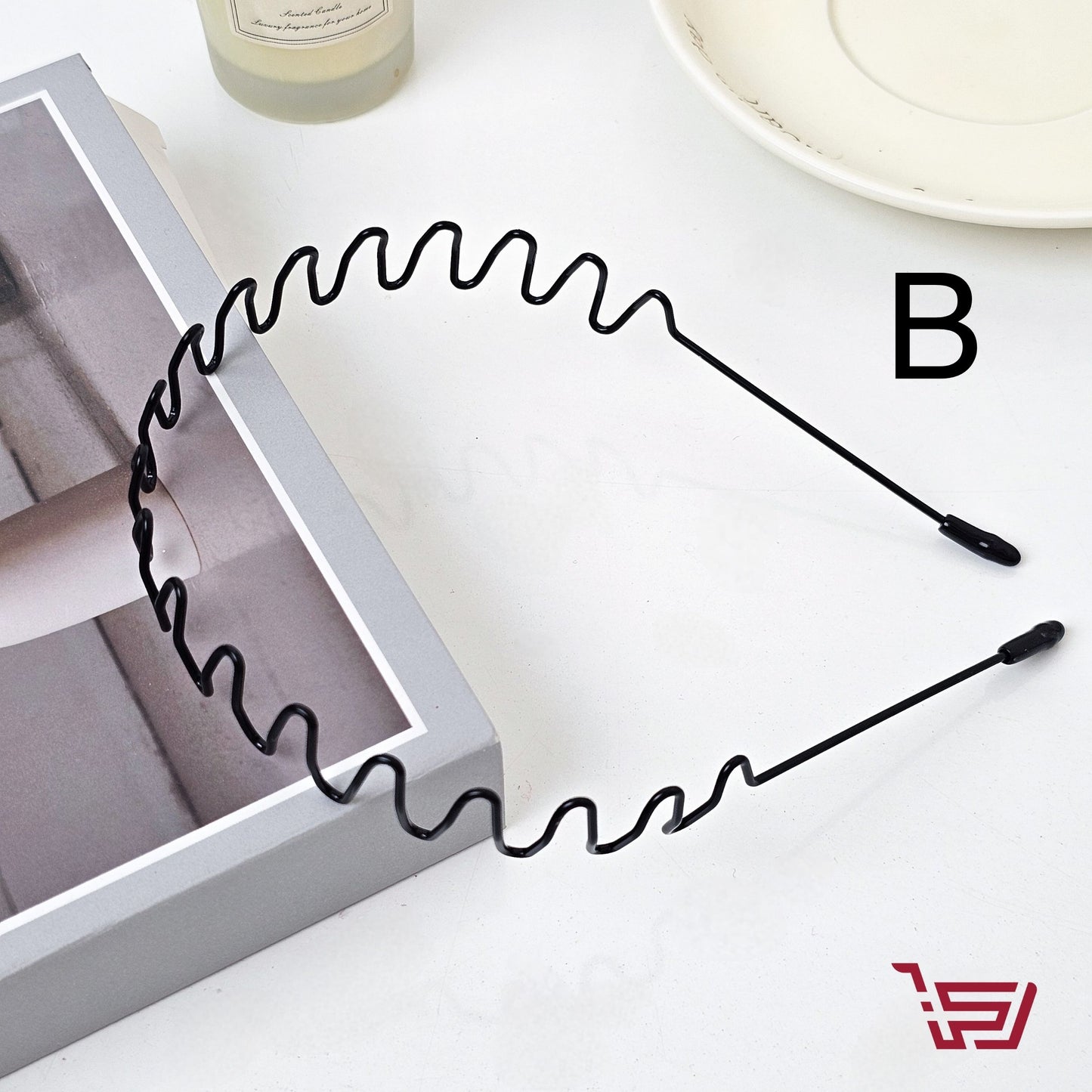 طوق شعر حديد مموج