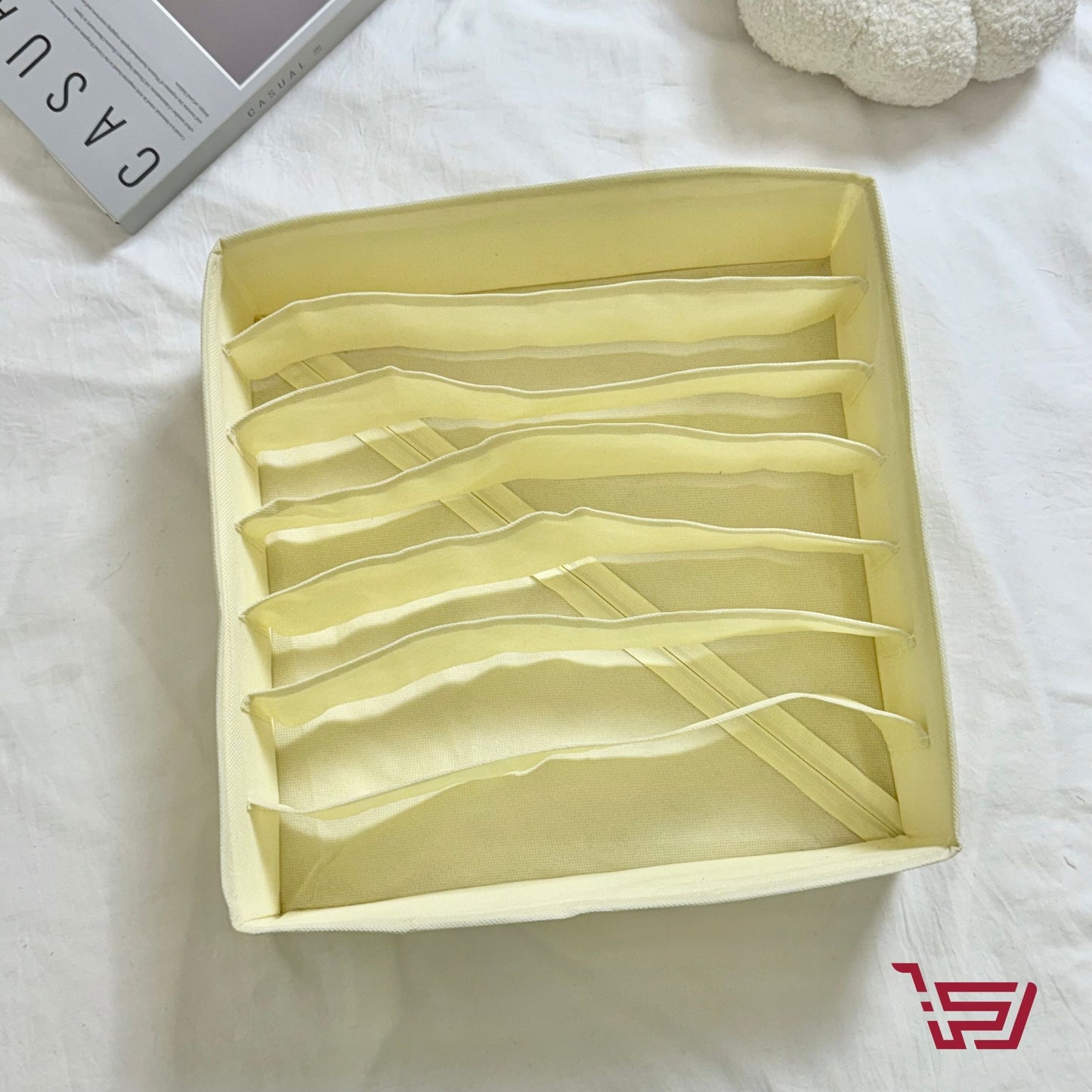 سلة تنظيم الملابس قماش