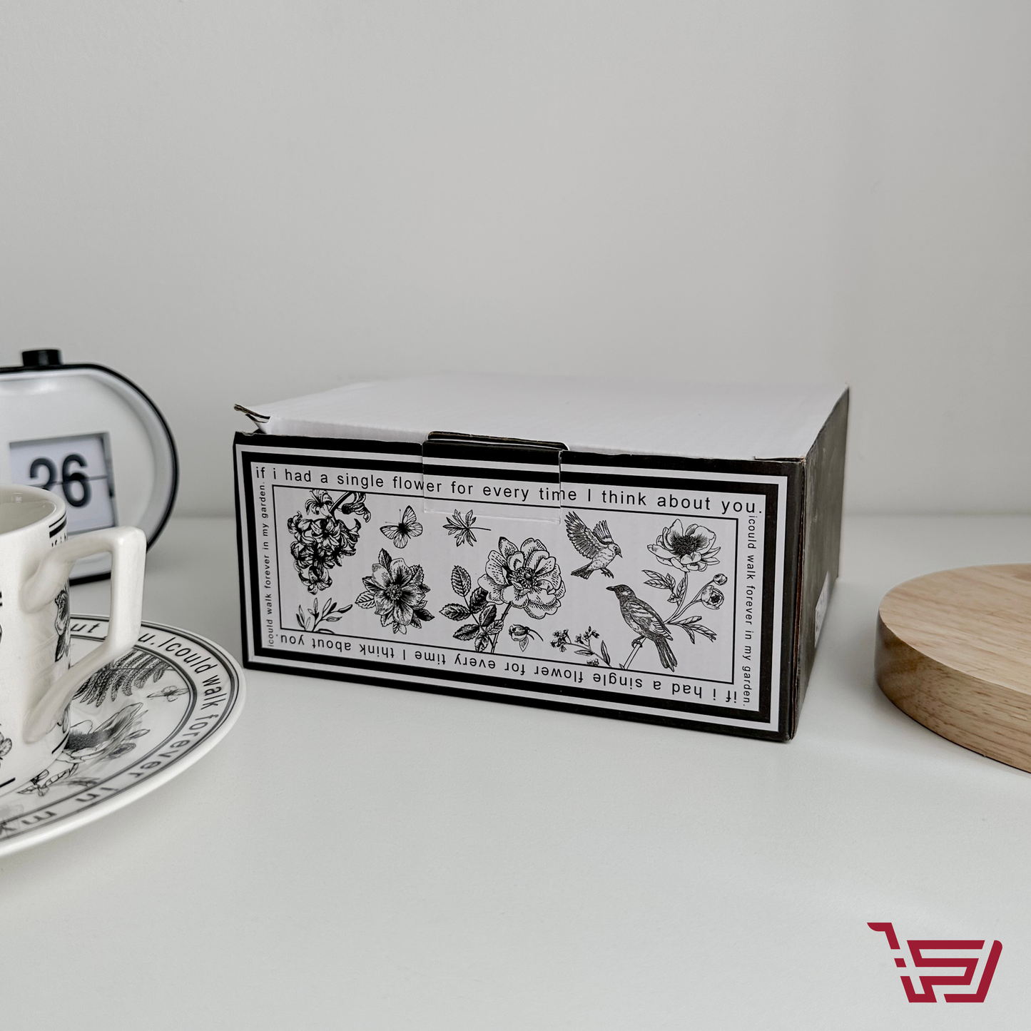 كوب سيراميك مع صحن