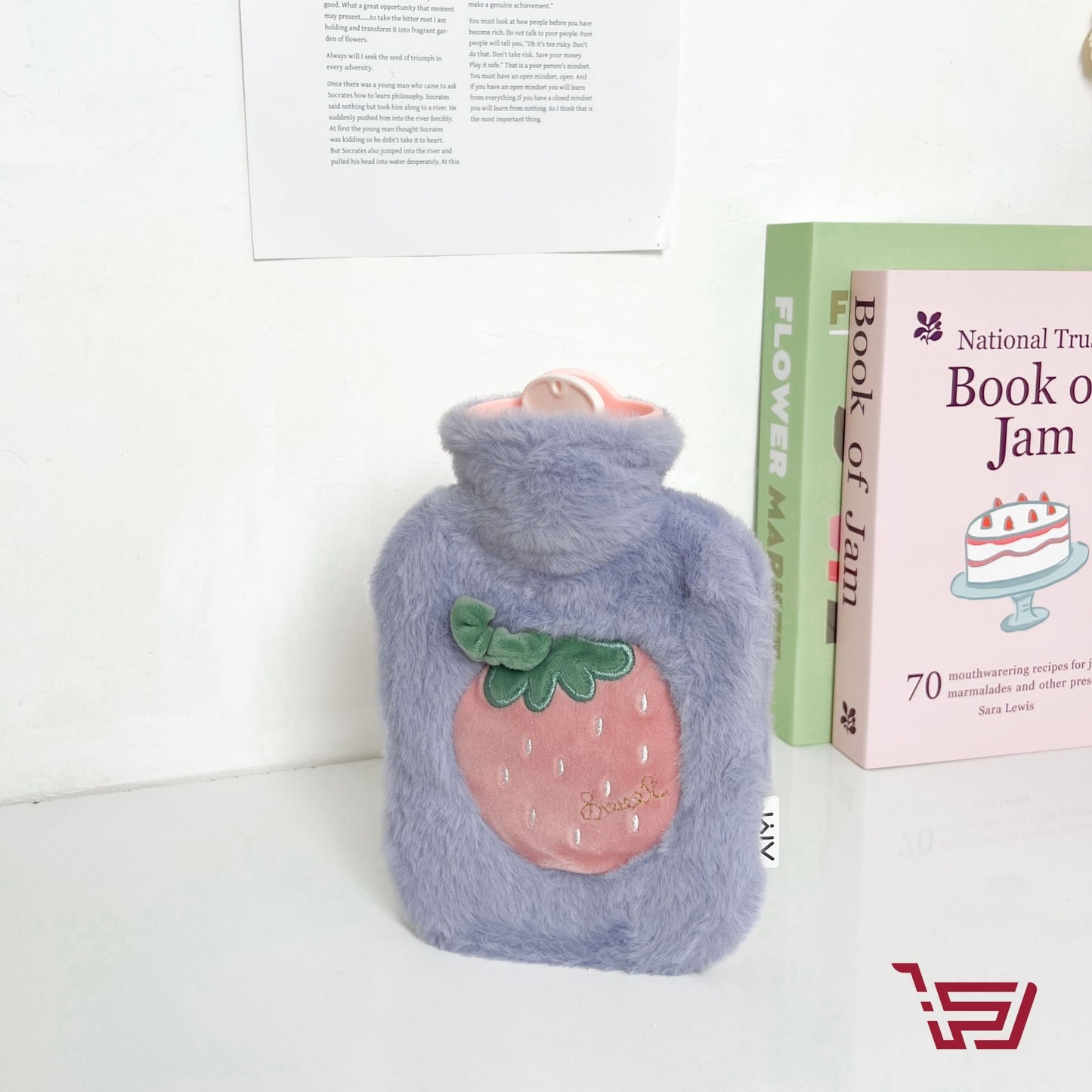 كيس ماء ساخن محشو بأشكال الفاكهة