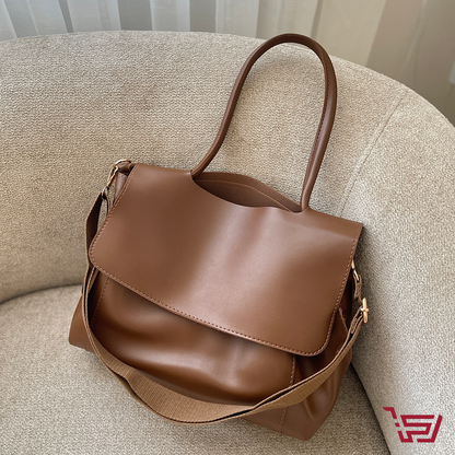 حقيبة جلد مع محفظة