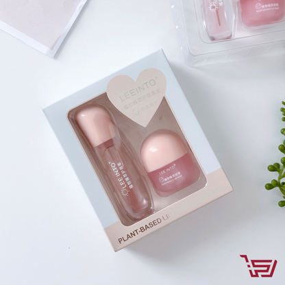 سيت مرطب وملمع شفاه lip gloss