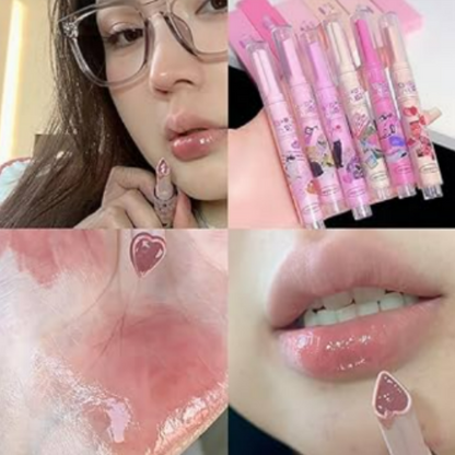 احمر شفاه لامع بشكل قلب lipgloss