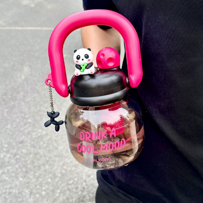 مطارة بلاستك للاطفال مع قصبة ومصفي