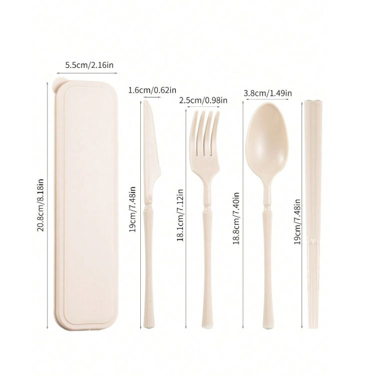 سيت ادوات طعام بلاستك