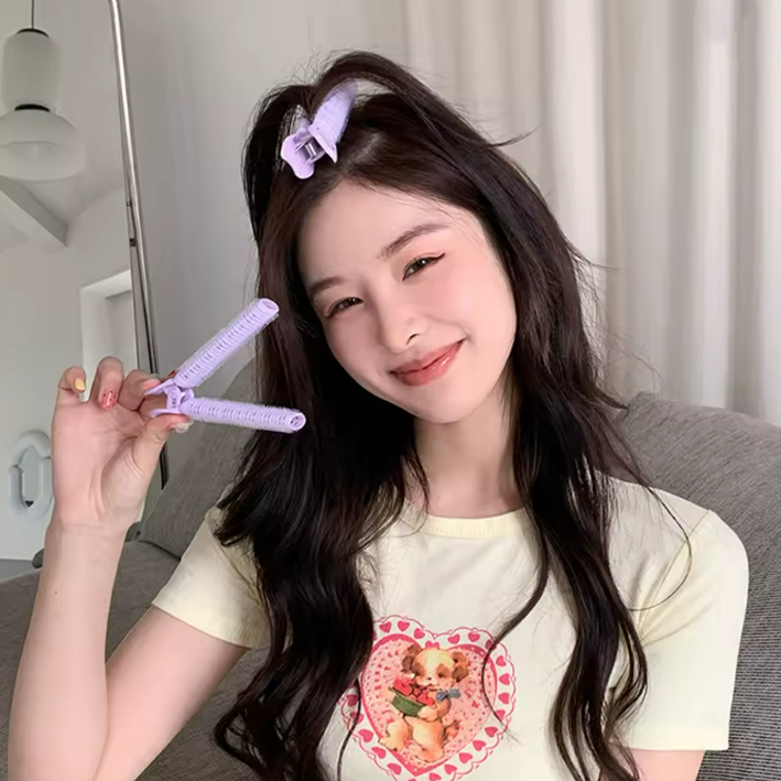 رولات شعر مع ملقط