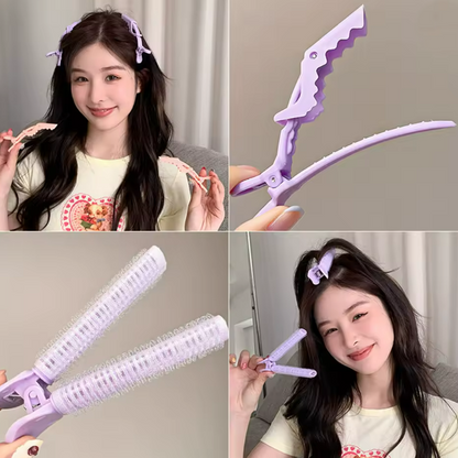 رولات شعر مع ملقط