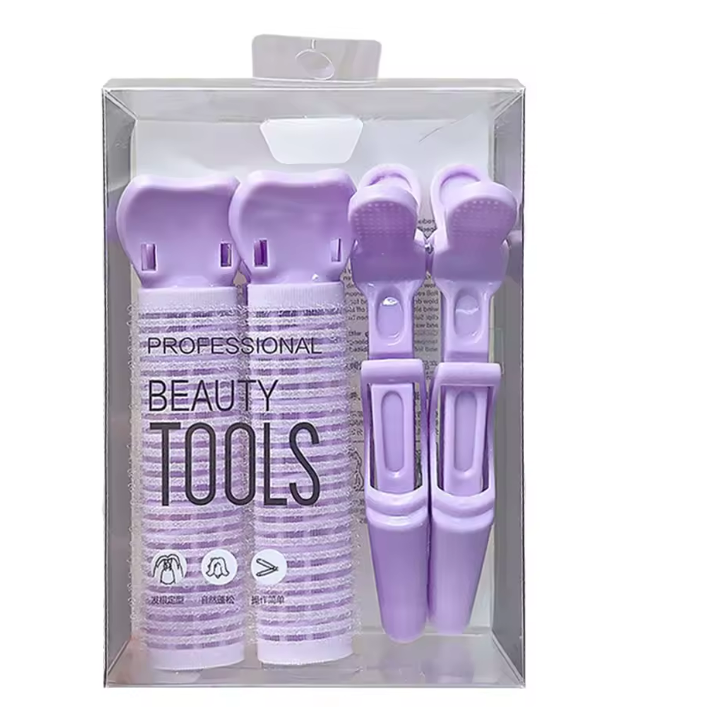 رولات شعر مع ملقط