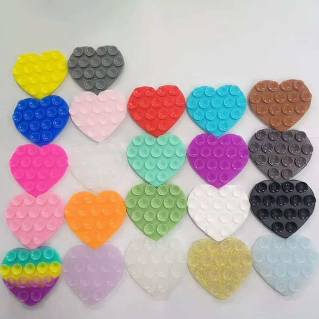 مسكة موبايل لاصقة بشكل قلب