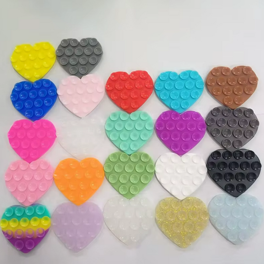 مسكة موبايل لاصقة بشكل قلب