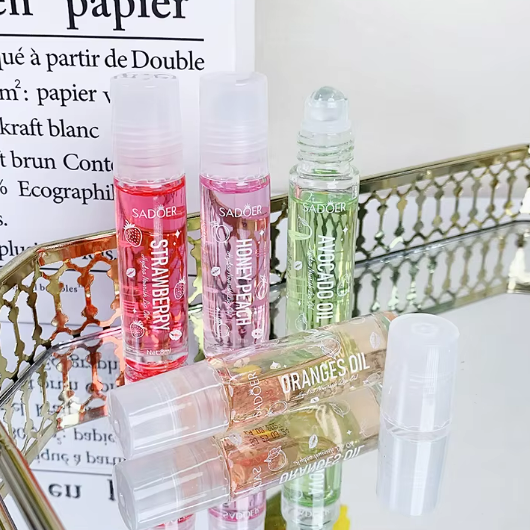 زيت للشفاه بنكهات الفاكهة