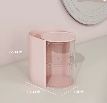 منظم مكياج من طابقين