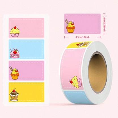 ملصقات اسماء لمدرسة بأشكال متعددة