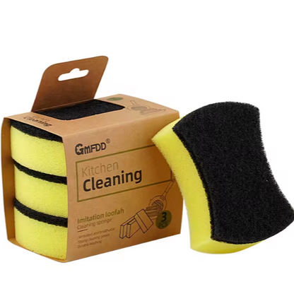 سيت اسفنجة غسيل صحون من طبقتين