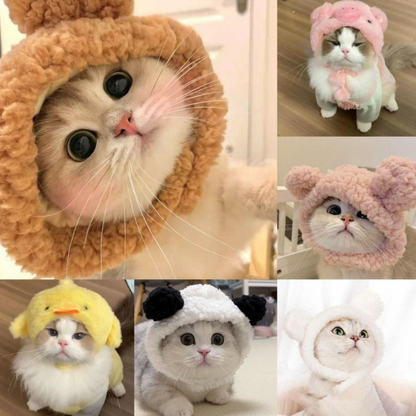 قبعة حيوانات اليفة فرو