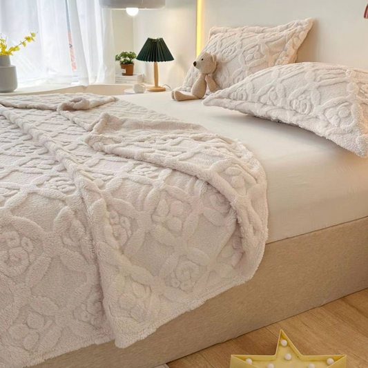 فرشة فرو نفرين مع سيت وجوه مخدات