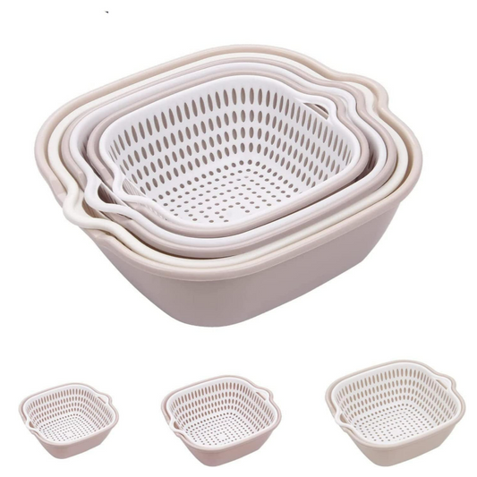 سيت سلال تصفية بلاستك