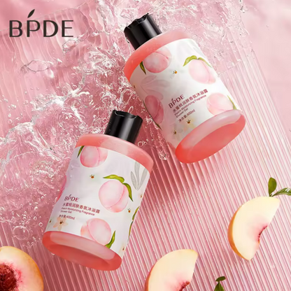 جل استحمام الخوخ