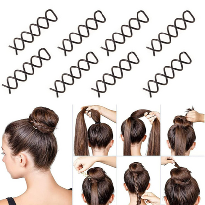 مشبك شعر حلزوني