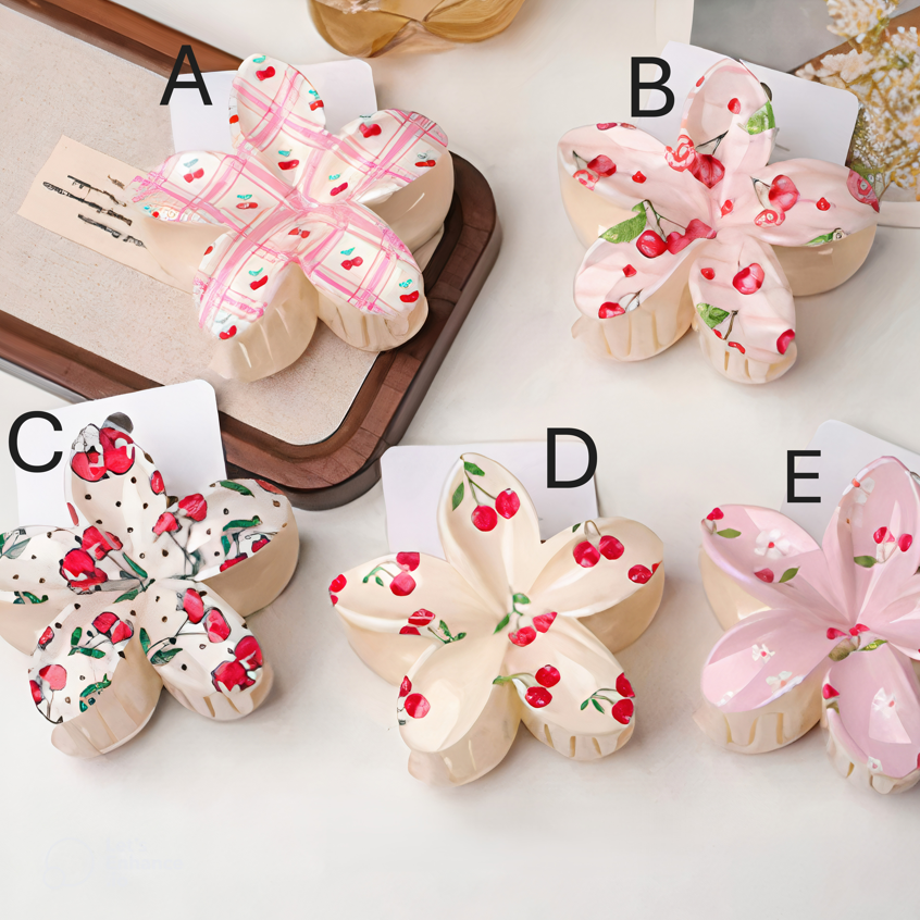 قراصة شعر بنقشات متعددة