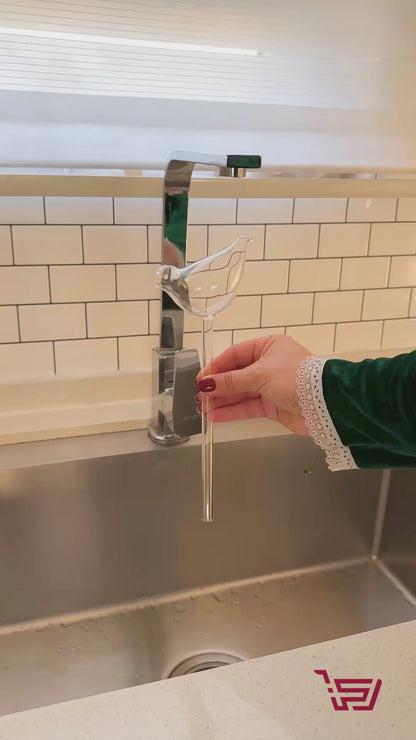 اداة تقطير الماء للنبات زجاجية بشكل عصفور