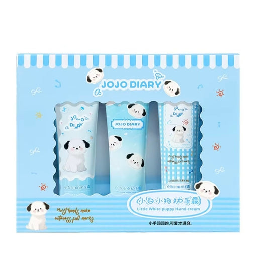 white puppy علبة سيت مرطبات يد